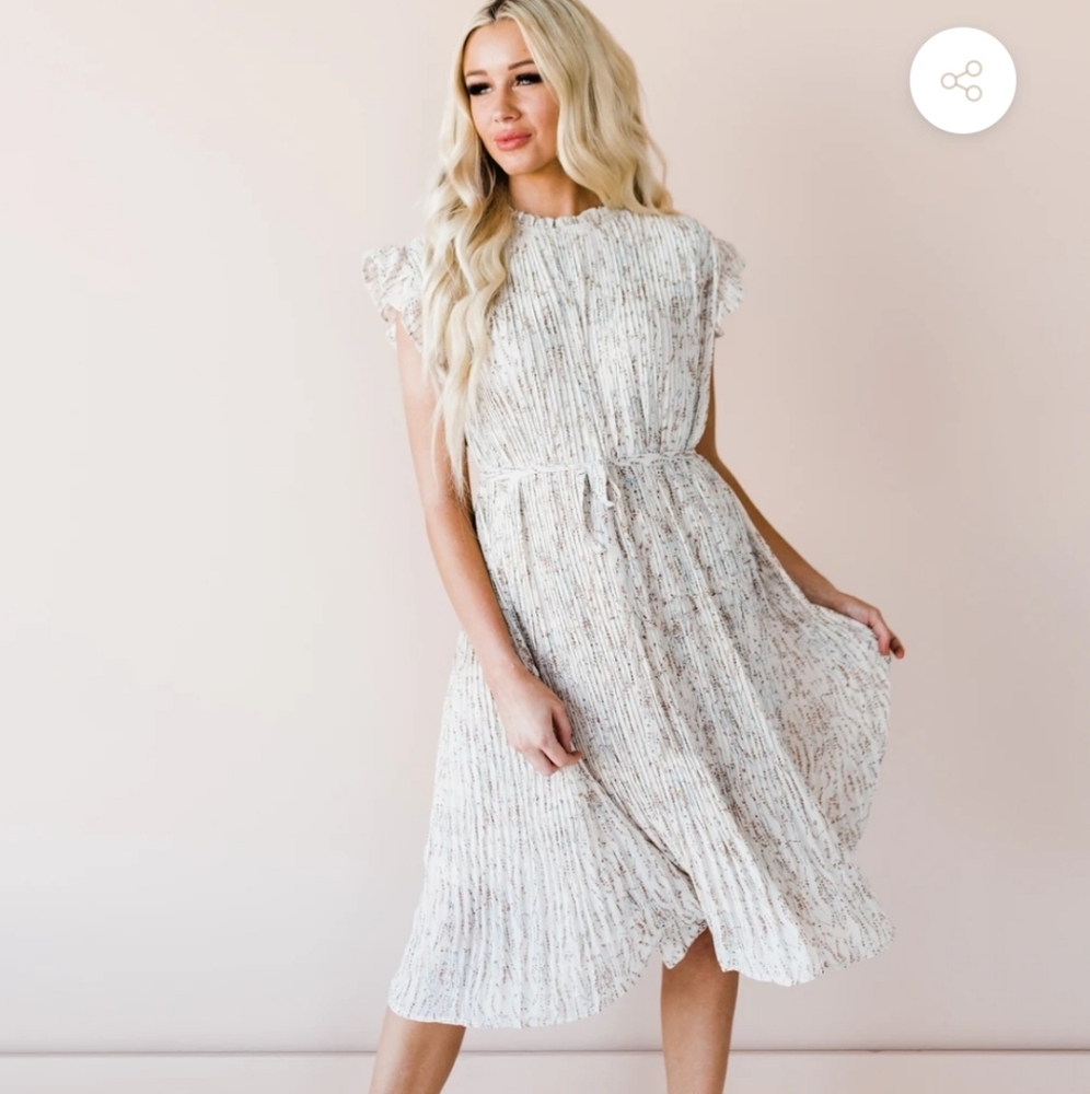 Gorgeous pleated midi dress